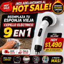 🧼 CEPILLO ELÉCTRICO 9 EN 1 ✨ Limpieza sin esfuerzo en segundos