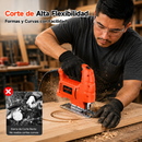 🔥 Sierra Caladora PRO 1200W™ ⚡ | 6 Velocidades + Corte en Bisel 45° + Kit de 35 Accesorios