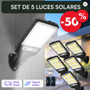 SET DE 5 LUCES SOLARES 🔆 LED SMART con Sensor de Movimiento💡