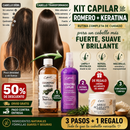 🌿 KIT CAPILAR ROMERO + KERATINA | REGALO 🎁 CREMA ACLARANTE