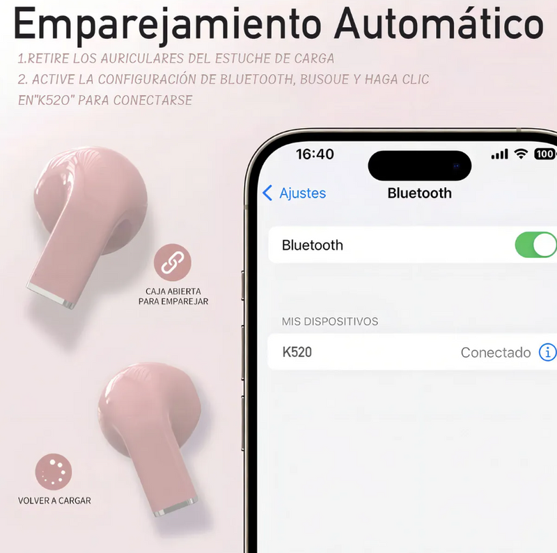 Audífonos Corazón BT - LoveBeats 💕🎧