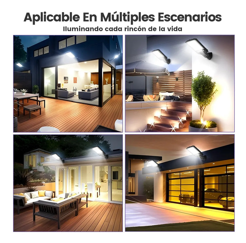 SET DE 4 LUCES SOLARES 🔆 LED SMART con Sensor de Movimiento💡